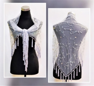 Beaded shawl 04-424A